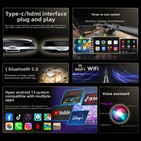 Caja Qualcomm Android Auto y CarPlay GT6PLUS de 7 Pulgadas con Interconexión Inalámbrica/Tipo-C para Toyota Land Cruiser Prado 2002-2017