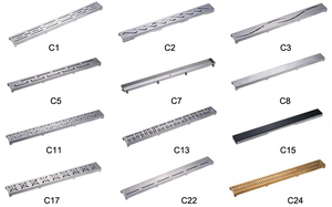 Drain de sol de salle de bain en acier inoxydable SUS304, drain de douche linéaire rectangulaire de 12 pouces, canal de douche - Product Image 6