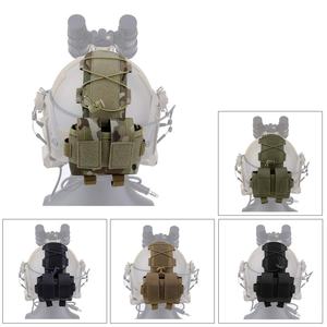 Pochette de rangement pour batterie - Équilibre de poids réglable à l'arrière - Accessoire pour casque de vision nocturne compatible avec les casques - Product Image 3