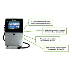Imprimante jet d'encre <span class=keywords><strong>Cyklop</strong></span> CM750 60 & 70 buses pour codage de boîtes et palettes, codes-barres, QR codes et dates de péremption - Product Image 3