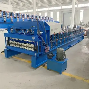 High Speed Metal Trapezoidal Roofing Sheet Cold Roll Forming Machine Double Layers Tile Pressing Machine