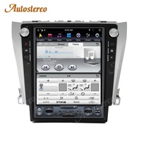Autoradio Android 9, 4 go/128 go, Navigation GPS, lecteur multimédia stéréo, unité centrale, stéréo, pour voiture Toyota Camry Aurion (2012 à 2016), Style Tesla