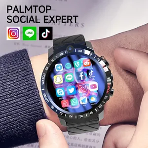 Neuzugänge Android 11 Runder Bildschirm Smart Watch 4 GB + 64 GB WLAN GPS Fitness Tracker Smartwatch 4 G Sim Unterstützung für Männer