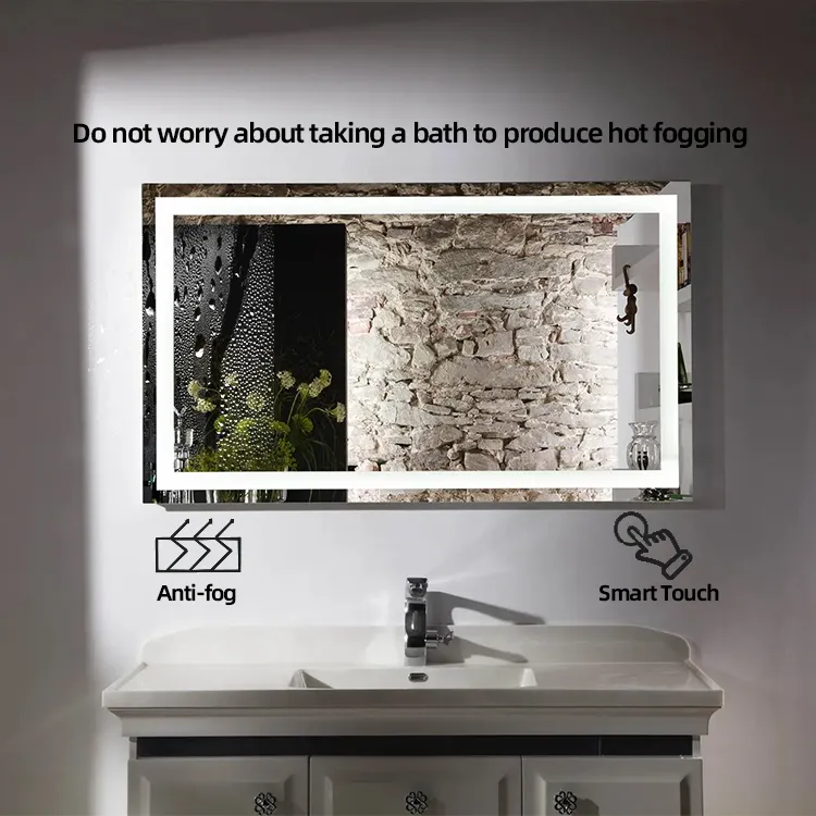 MA X.C Hotel Smart Mirror Inteligente Wall Mounted Touch Screen Led Smart Mirror Banheiro