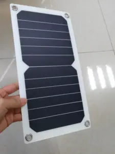 5V USB mini painel solar carregador 6W 5W mini painel solar flexível carregador portátil para camping