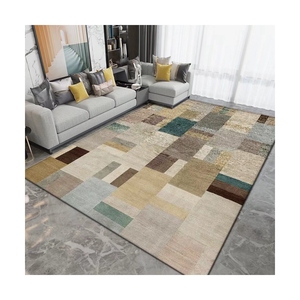 Alfombra nórdica con estampado 3d para sala de estar, tapete esponjoso de terciopelo, Cachemira, blanco, para el hogar - Product Image 3