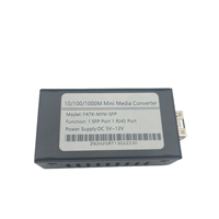 Mini convertisseur de média fibre optique SFP vers RJ45 10/100/1000M Gigabit Ethernet, émetteur-récepteur fibre optique DC5-12V pour réseau FTTH