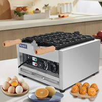 Machine à gaufres et beignets électriques 220V en acier inoxydable, grande capacité, légère, pour crêpes et œufs, vente en gros, haute qualité, nouveauté
