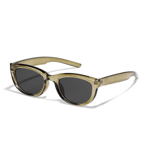 Occhiali da Sole Verdi Cat-Eye da Donna di Alta Gamma Stile Euro-Americano, Cool e Audace, Protezione UV400, Montatura Completa, Non Polarizzati, Classe 2 - Product Image 5