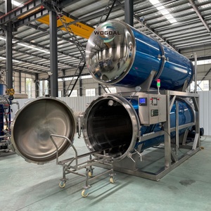Machine de stérilisation par autoclave à immersion dans l'eau et à vapeur pour aliments en conserve (<span class=keywords><strong>thon</strong></span> et bœuf) et aliments pour animaux de compagnie en sachet rétractable - Product Image 2