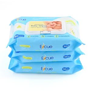 批发便携式包装生态婴儿湿巾家用一次性软嫩新生儿擦洗湿巾婴儿湿巾 - Product Image 4
