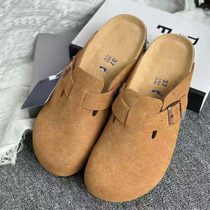 Birkenstocks Sabots en liège unisexes légers et respirants, <span class=keywords><strong>sandales</strong></span> rétro plates à boucle et bout fermé pour l'été et toutes les saisons, mules pour femmes - Product Image 6