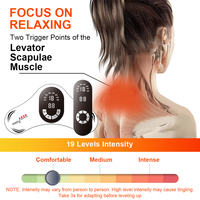Masseur électrique portable rechargeable à impulsions, 3 réglages de chaleur, 19 vitesses, 8 modes, appareil de relaxation musculaire pour le cou, les épaules et le dos