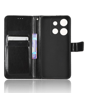 Funda de lujo tipo cartera de cuero PU Crazy Horse para teléfono Tecno Spark GO 2023 - Product Image 5