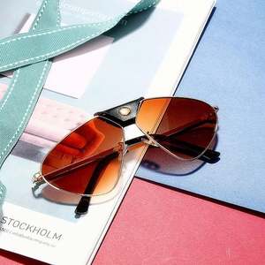 Gafas de Sol Steampunk UV400 de Moda, Novedades 2021, Gafas de Sol de Metal Poligonales para Mujer y Hombre - Product Image 5