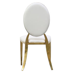 Sedia per Reception dell'hotel dal Design unico con gambe sedie da pranzo per banchetti di nozze in acciaio inossidabile per camera d'albergo - Product Image 1