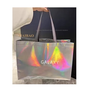 ถุงผ้านอนวูฟเวนสีขาวแบบใช้ซ้ำได้พิมพ์ลายออกแบบได้ตามต้องการเป็นมิตรกับสิ่งแวดล้อม - Product Image 1