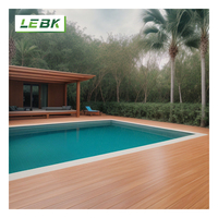 Wpc creux lisse de surface de grain de bois 3D plafonné par résistance de haute qualité pour la plage