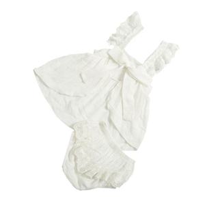 Ensemble de vêtements en dentelle pour bébés filles, barboteuses de haute qualité, vêtements de boutique pour filles, 100 % coton, sans manches - Product Image 5