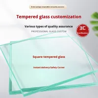 Verre trempé sur mesure de qualité supérieure résistant à l'usure XinHong, verre trempé plat transparent pour table de bureau et utilisation en mobilier d'intérieur