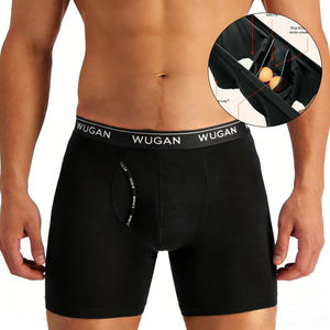 Boxer da <span class=keywords><strong>Uomo</strong></span> in <span class=keywords><strong>Micro</strong></span> Modal con Supporto Atletico, Traspiranti, Ecologici, Antibatterici, Morbidi ed Elastici per Sport - Product Image 1