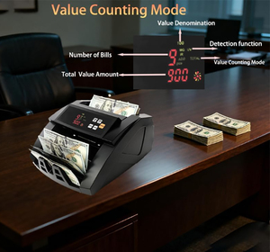 Machine à compter l'argent de qualité supérieure A16 avec écran LCD, machine à compter les billets pour le dollar canadien/le <span class=keywords><strong>euro</strong></span> et les devises multiples - Product Image 4