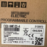 Controlador Programable FX3U-64MT/ES-A, 64 Puntos, 32 Entradas/32 Salidas, Salida de Transistor, 220V CA, para CNC/Máquina de Empaquetado