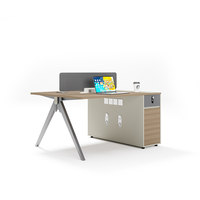 Moderne 4-6 places espace ouvert poste de travail collaboratif bureau modulaire ensemble de bureau pour le personnel de bureau