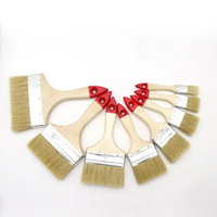 Ensemble de pinceaux de peinture DIY de qualité supérieure, nouveau design, à poils bio-couleur, manche en bois, qualité industrielle, avec virole en étain