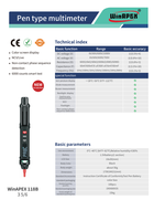 WinAPEX 118 Penguji Tegangan Digital 1000V Pengukuran Resistansi Kapasitansi Dioda NVC/LIVE Multimeter Digital Tipe Pena 3 Digit
