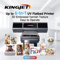 Inkjet A3 Impresora tempat tidur datar UV DTF Iphone casing Digital garmen cetak A3 Inkjet Harga Led Flatbed Printer UV