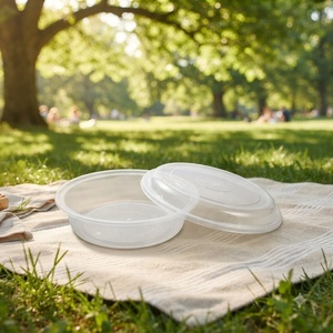 Disposable PP Food Containers with Lids, <b>Stackable</b> Plastic Meal Prep Storage <b>Boxes</b> for Takeout, <b>Lunch</b> and Kitchen Organization - Product Image 1