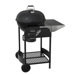 Multifunctional Trolley Barbecue Grill With Smoker Outdoor Charcoal BBQ Cart Round Grill Rack Windproof Rustproof - Product Image 3