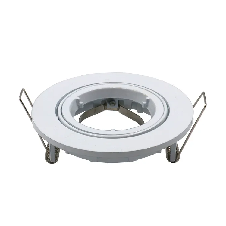 Wholesale Adjustable Aluminum Frame Stainless Steel Clip GU10 LED Downlight Housing For Living Room