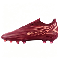 Chaussures de football personnalisées, sans lacets, crampons FG, fabricant OEM de chaussures de football