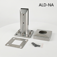 Aleader Garde-corps en verre sans cadre de 12 mm avec embouts en acier inoxydable pour garde-corps de terrasse et clôture de piscine en verre sans cadre