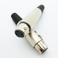 Câble audio DMX à profil bas avec connecteurs Neutrik XLR 3 broches pour microphone, câble de signal XLR femelle couleur originale