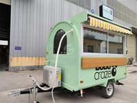 Camion de kebab entièrement équipé à vendre Europe Taille personnalisée Concession Bubble Tea Coffee Hot Dog Vending Cart Food Trailer