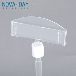 Novaday Supermarkt Draaibare Plastic Doorzichtige Pop Clips Prijskaartje Display Rack Adverteren Display Bord Houder - Product Image 5
