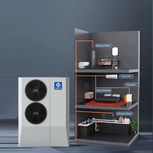 Pompe à chaleur air-eau tout-en-un Nulite R32 8KW 12KW pour chauffage central, refroidissement et ECS, fabriquée en Chine - Product Image 1