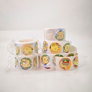 Adesivi per ragazze ciao gattino adesivi con etichetta rotolo rosa miglior adesivo di vendita stampa personalizzata OEM adesivo personalizzato regalo e artigianato - Product Image 4