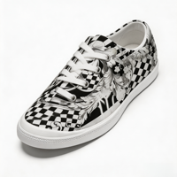 Chaussures en toile unisexes tendance, logo personnalisé, chaussures de marche, baskets à lacets, respirantes, souples, POD ODM OEM