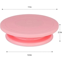 Kunststoff Kuchen Plattenspieler Küche Backwerk zeuge Set Dekoration Zubehör Ständer DIY Form Rotierend Stabil Anti-Rutsch-Runde Kuchen tisch