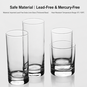 Vaso de Vidrio Reforzado de Sosa-Cálcica al por Mayor para Jugos, Bebidas, Té, Cócteles, Mojitos, Bebidas Largas, Uso en el Hogar, Restaurantes y Bares - Product Image 3