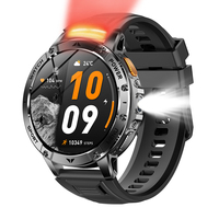 AK112 2026 Nuovo Smartwatch Impermeabile IPX8 44-49mm con Schermo HD, Monitoraggio Frequenza Cardiaca e SpO2, Modalità Multi-Sport, Funzioni Salute e Fitness, Bussola