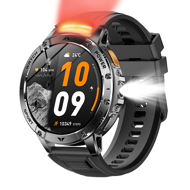 AK112 2026 New IPX8 Waterproof Smart Watch 44-49mm HD Screen Heart Rate SpO2 Tracking Multi Sports Modes Health Fitness Compass