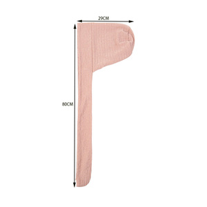 Turban pré-noué à longue queue pour femme, bonnet <span class=keywords><strong>chimio</strong></span> pour femme musulmane, <span class=keywords><strong>foulard</strong></span> pour <span class=keywords><strong>perte</strong></span> de <span class=keywords><strong>cheveux</strong></span> - Product Image 6