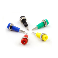 Connecteur banane plaqué nickel 2 mm 6A de haute qualité / Prise banane pour circuit imprimé 2 mm