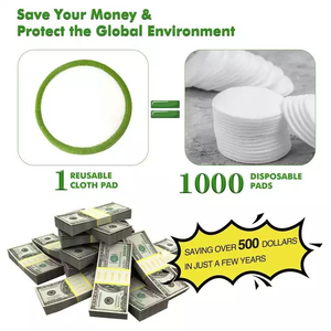 Tampons démaquillants personnalisés avec logo, hypoallergéniques, réutilisables, en fibres de <span class=keywords><strong>bambou</strong></span>, tampons démaquillants en mélange de <span class=keywords><strong>bambou</strong></span>, lingettes cosmétiques lavables - Product Image 6