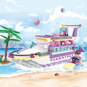 COGO 4508 <span class=keywords><strong>Puzzle</strong></span> 1000 Pezzi Serie Ragazza, Kit Modello Fashion Girl, Blocchi da Costruzione, Barca di Lusso per Modellismo - Product Image 1